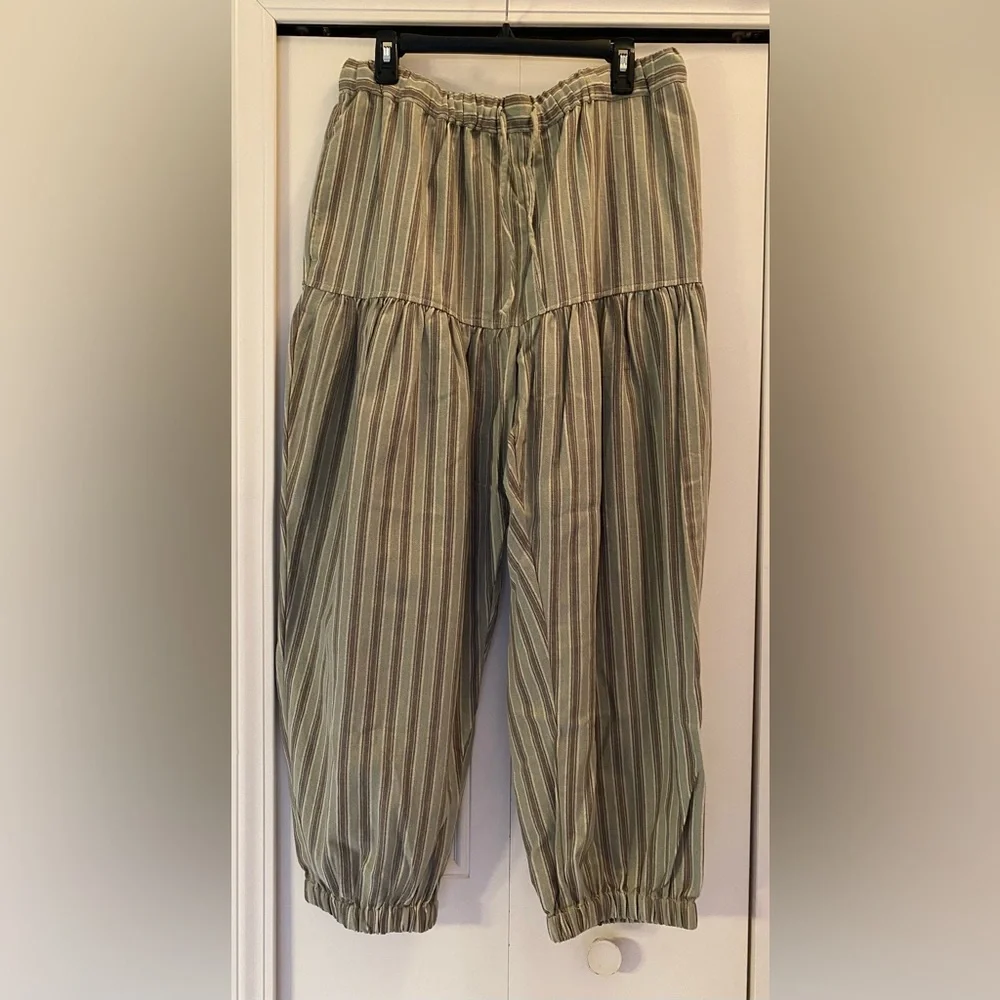 Free People Ellie Striped Pull On Barrel Pants - Picture 4 of 10